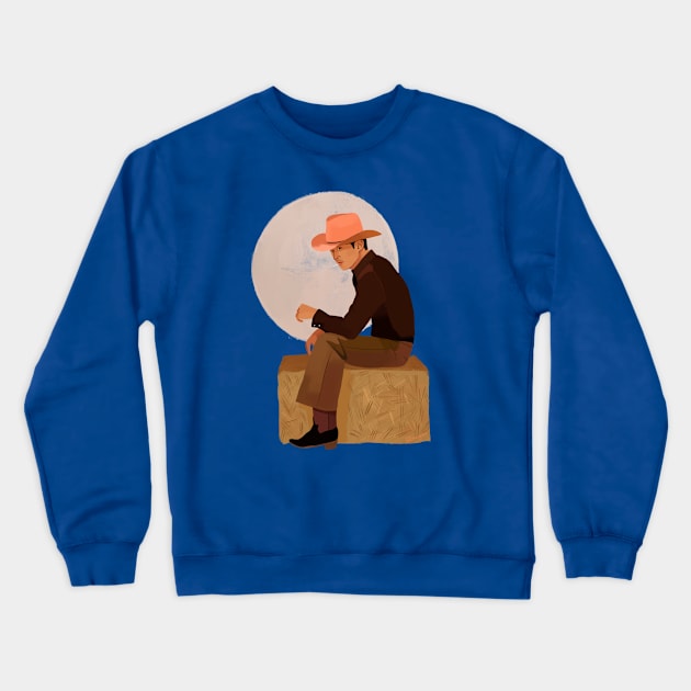 Fashion Cowboy Crewneck Sweatshirt by Carina Guevara